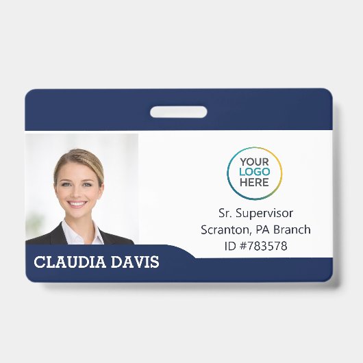 Custom Employee Photo ID Badge (Voorzijde)