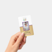 Custom Employee Photo Logo Naam Badge (Handheld)