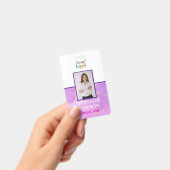 Custom Employee Photo Logo Naam Badge (Handheld)