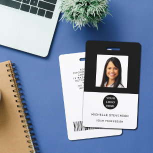 Custom Employee Photo Logo Naam Badge