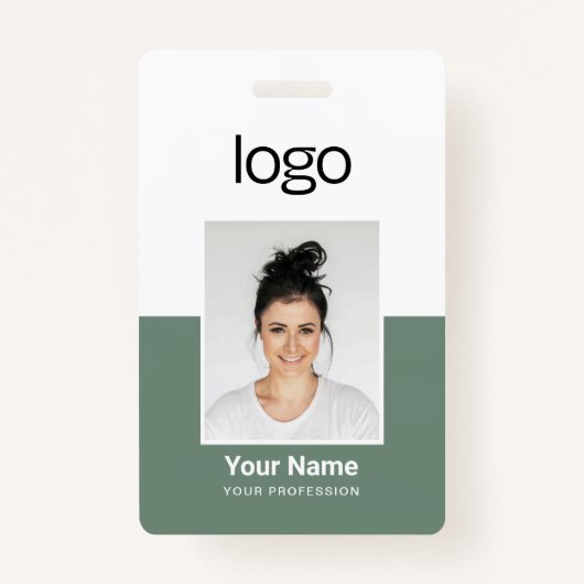 Custom Employee Photo Name Tag Badges (Voorkant)