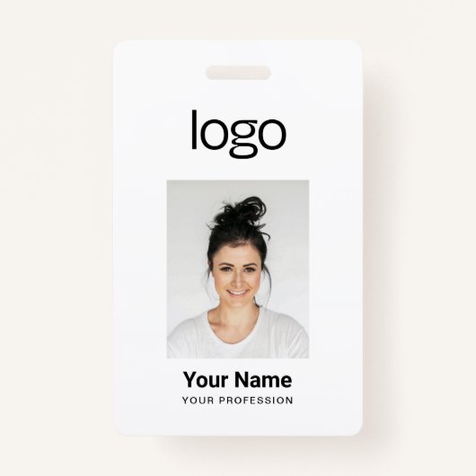 Custom Employee Photo Name Tag Badges (Voorkant)