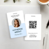 Custom Employee Photo Round ID Name Badge