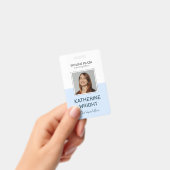 Custom Employee Photo Square ID Name Badge (Handheld)