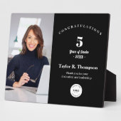 Custom Employee Recognition Photo 5 Year service Fotoplaat (Zijkant)
