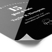 Custom Employee years of service recognition logo Poster (Hoek)