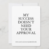 Custom Empowerment Card, Boss Babe Feminist Card Feestdagenkaart (Voorkant)