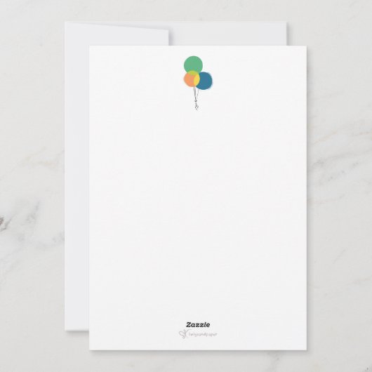 [Custom/EN] Happy New Year Wave Rat Mouse Cute Feestdagenkaart (Achterkant)