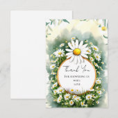 Custom Enchanted Daisy Baby shower Bedankkaart (Voorkant / Achterkant)