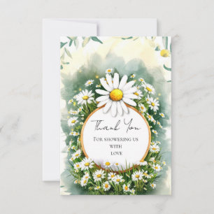 Custom Enchanted Daisy Baby shower Bedankkaart