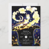 Custom Enchanted Wand Wizard Verjaardag Kaart (Voorkant)