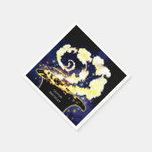 Custom Enchanted Wand Wizard Verjaardag Servet (Hoek)