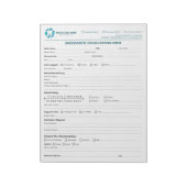 Custom Endodontic Consultation Form Notitieblok (Linkerzijde)