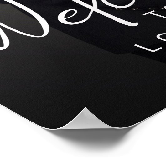 Custom Engagement Photo Welcome Sign Poster (Hoek)