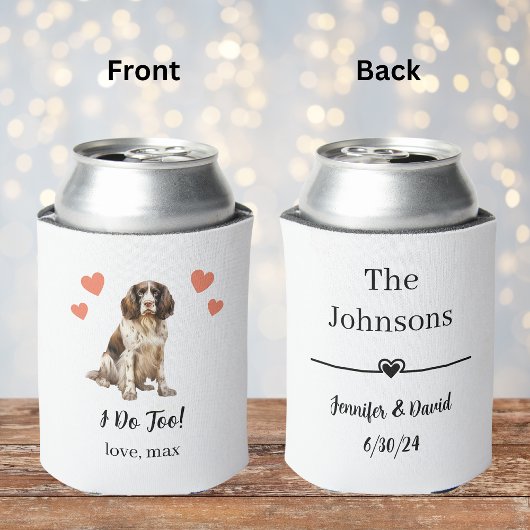 Custom Engels Spaniel Pet Wedding Koelbox Blikjeskoeler