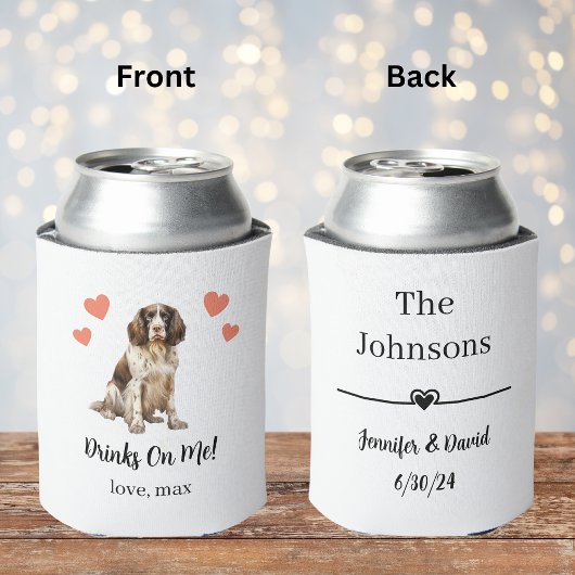 Custom Engels Spaniel Pet Wedding Koelbox Blikjeskoeler