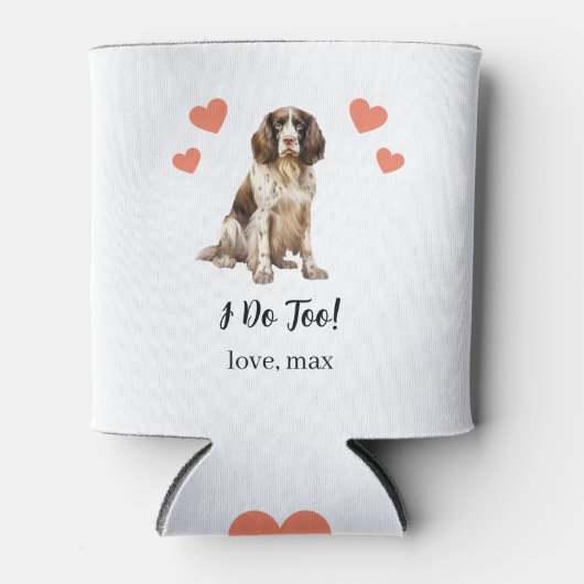 Custom Engels Spaniel Pet Wedding Koelbox Blikjeskoeler (Voorkant)