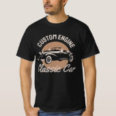 Custom Engine Classic Car T-shirt (Voorkant)