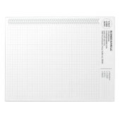 Custom Engineering Graph Pad with Logo, Gray Grids Notitieblok (Voorkant)