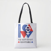 Custom Equality Is Not Negotiable Women's Day  Tote Bag (Voorkant)