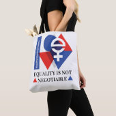 Custom Equality Is Not Negotiable Women's Day  Tote Bag (Dichtbij)