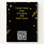 Custom España Workspace QR Code | Champions Legacy Notitieboek (Achterkant)