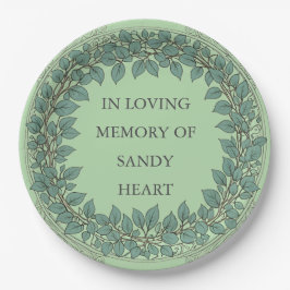 Custom Eucalyptus Funeral – Elegant Memorial Papieren Bordje