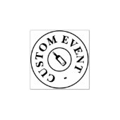Custom Event Hand Stamp - fles Rubberstempel (Afrduk)