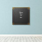 Custom Event Signage –  Gold Lijst Bewerkbaar Canvas Afdruk (Insitu (Houten vloer))