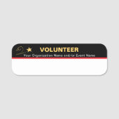 Custom Event Staff Volunteer Naamplaatje (Voorkant)