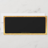 Custom Event Ticket Concert Fake Ticket Zwart Goud Kaart (Achterkant)