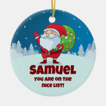 CUSTOM Ewn Message Funny KerstNice List