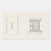 Custom Ex Libris Bookplate Sticker | Dark Academia (Voorkant)