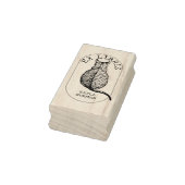 Custom Ex Libris Cat, Boek Rubberstempel (Stempel)