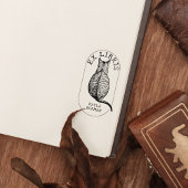 Custom Ex Libris Cat, Boek Rubberstempel
