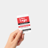 Custom Expo ID Badge with Qr Code (Handheld)