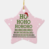 Custom Eye Chart Humor | Gepersonaliseerde oogarts Keramisch Ornament (Voorkant)