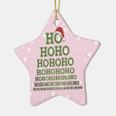 Custom Eye Chart Humor | Gepersonaliseerde oogarts Keramisch Ornament (Links)