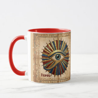 Custom Eye of Horus with Hieroglyphs Spiritual Mok