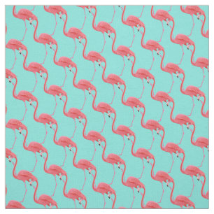 Custom Fabric-roze Flamingo Stof