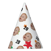 Custom Face 10th 20th 30th 40th 50th 60th Verjaard Feesthoedjes (Rechts)