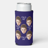 Custom Face 20th 30th 40th 50th 60 Birthday Squad Seltzer Blikjeskoeler (Seltzer Voorkant)