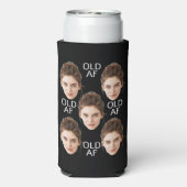 Custom Face 20th 30th 40th 50th 60 Birthday Squad Seltzer Blikjeskoeler (Seltzer Achterkant)