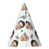 Custom Face 20th 30th 40th 50th 60th 70th Verjaard Feesthoedjes (Achterkant)