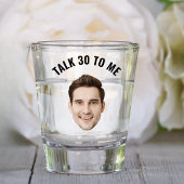 Custom Face 30e 40e 50e 60e 70 verjaardagsfeestje Shot Glas