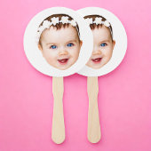 Custom Face Baby Bachelorette Party Verjaardag Handwaaier
