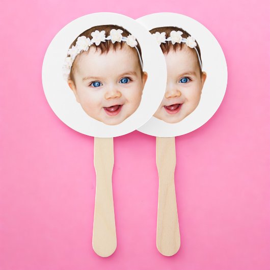 Custom Face Baby Bachelorette Party Verjaardag Handwaaier