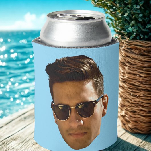 Custom Face Bachelorette Party Verjaardag Blauw Blikjeskoeler