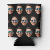 Custom Face Birthday Favors Bachelor Party Black  Blikjeskoeler (Voorkant)