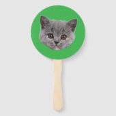 Custom Face Cat Cutout Bachelorette Party Verjaard Handwaaier (Voorkant)